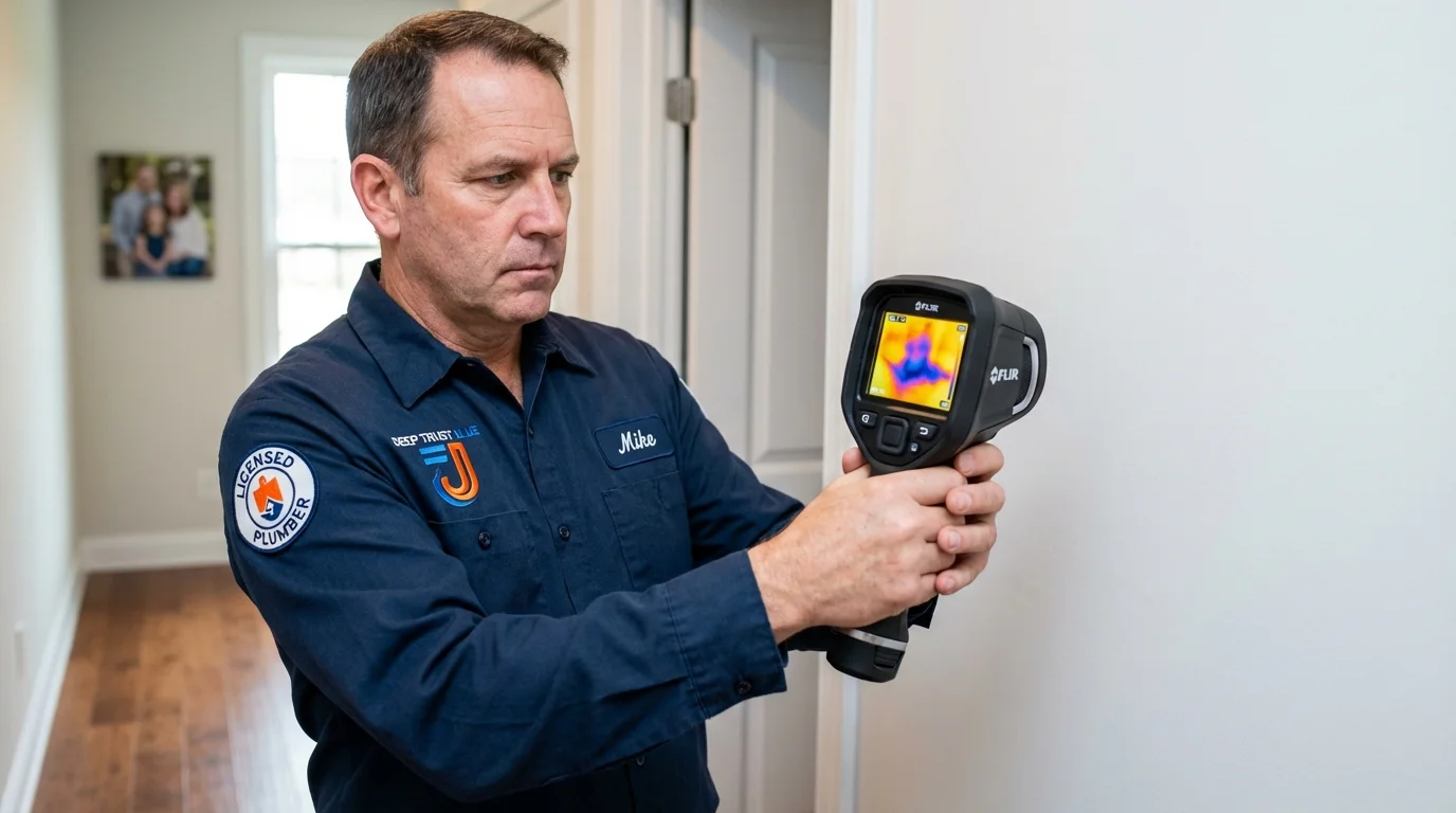 Thermal imaging leak detection by Johns Plumbing LLC in Penns Grove